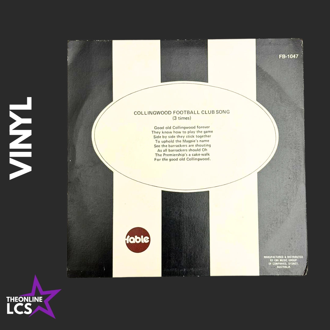1972 7" EMI Music Collingwood Football Club Song FB 1047 Vinyl