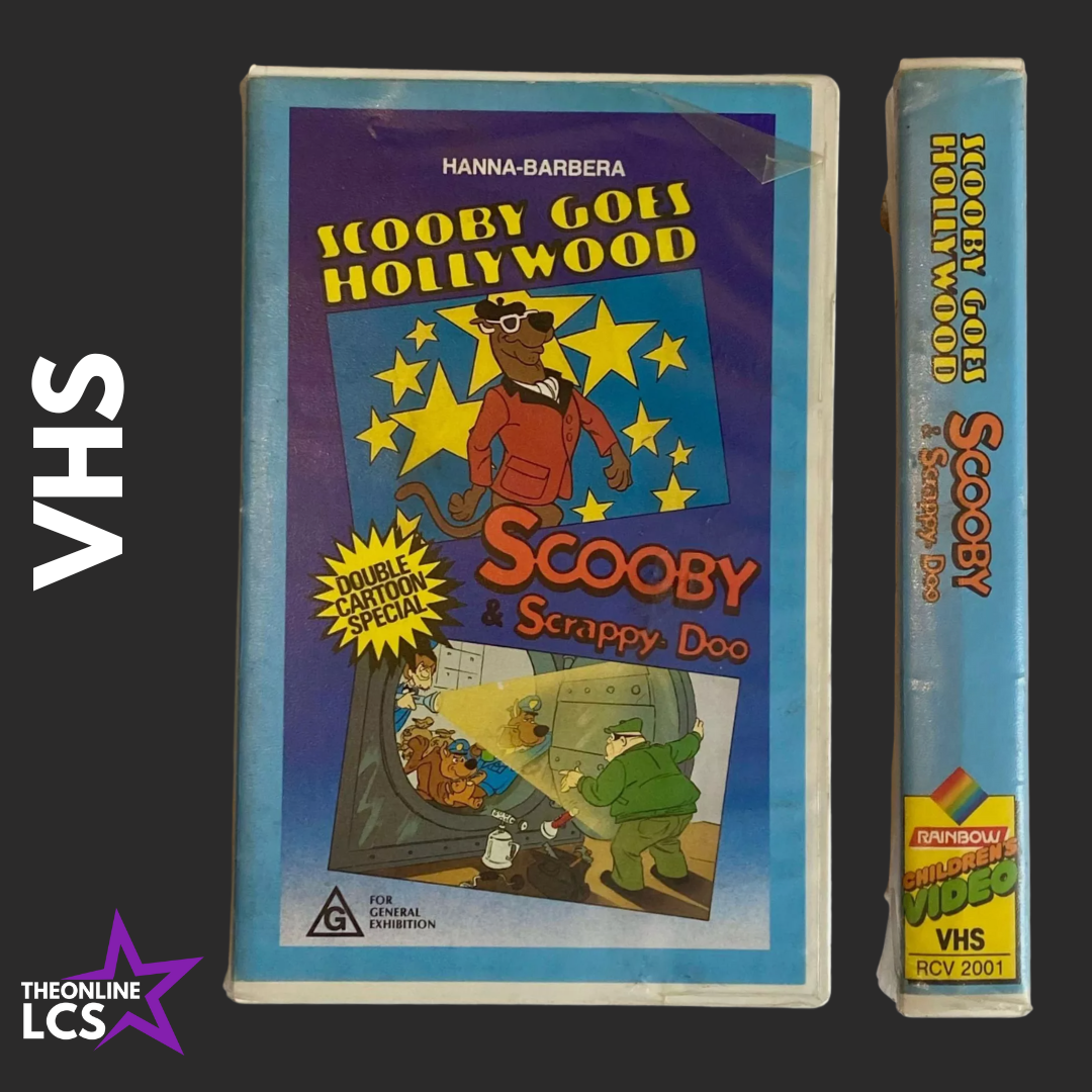 1980s Hanna-Barbera Scooby Goes Hollywood Double Cartoon Special VHS
