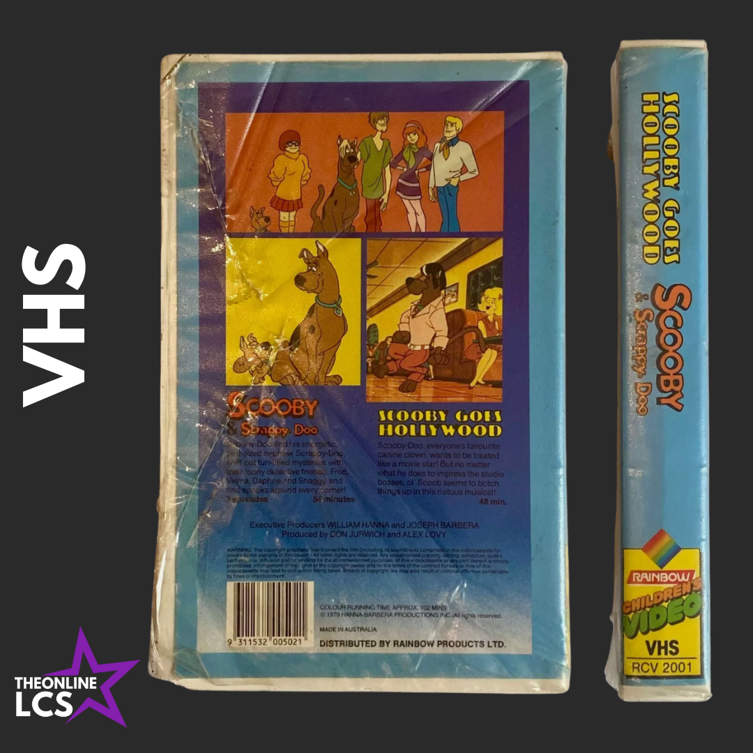 1980s Hanna-Barbera Scooby Goes Hollywood Double Cartoon Special VHS