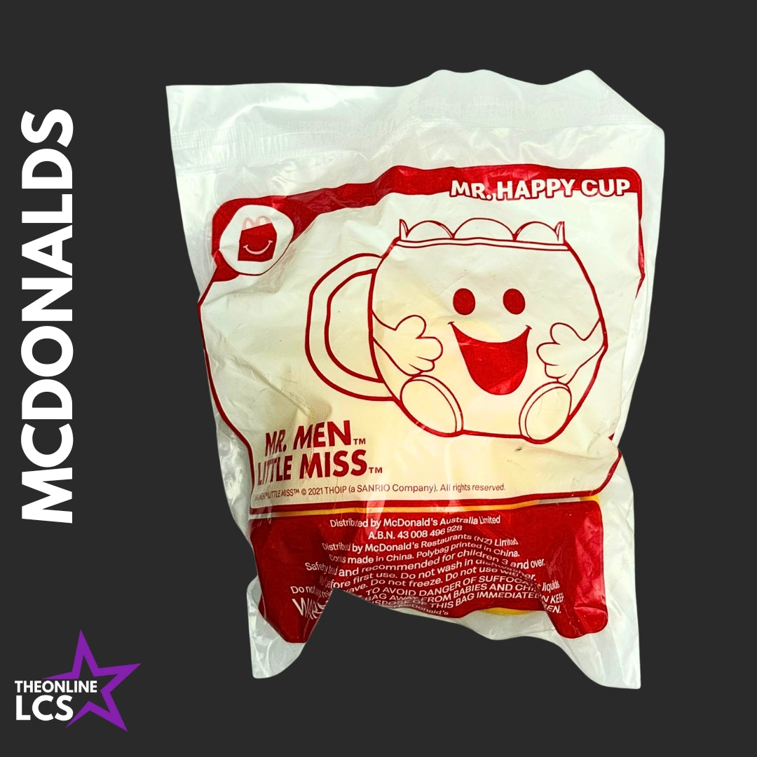 2021 McDonalds Happy Meal Toy Mr Men Little Miss Mr Happy Cup