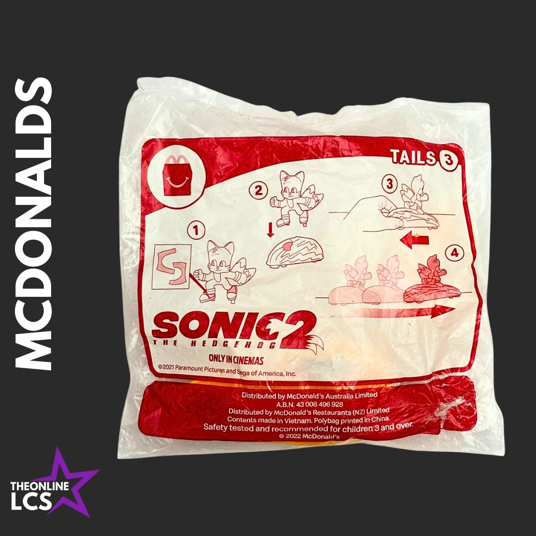 2022 McDonalds Happy Meal Toy Sonic The Hedgehog 2 Tails #3 (A)