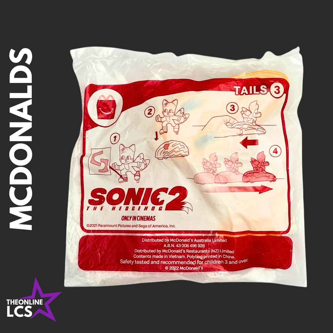 2022 McDonalds Happy Meal Toy Sonic The Hedgehog 2 Tails #3 (B)