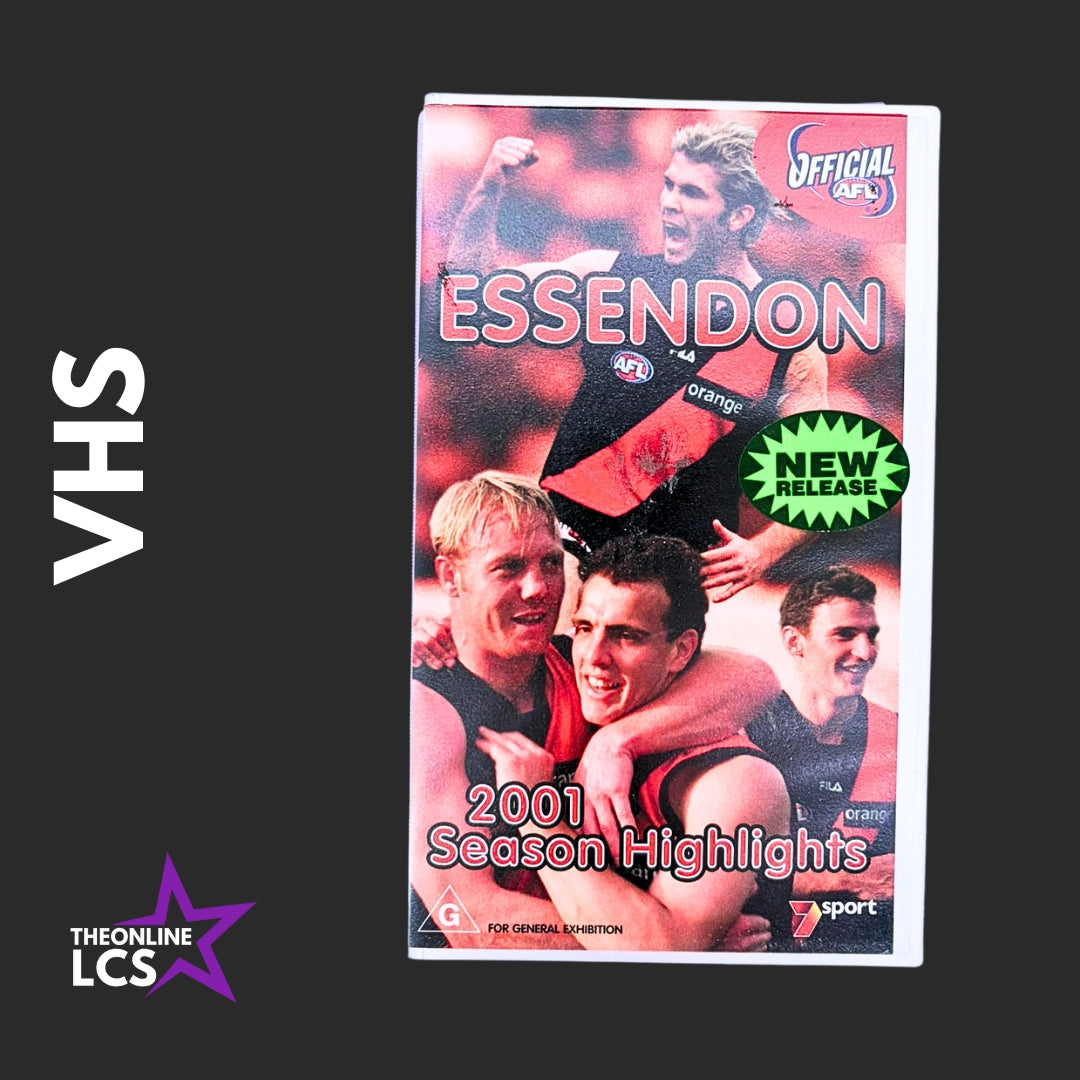 AFL 2001 Season Highlights Essendon Bombers VHS