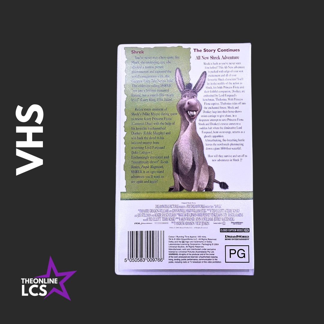 DreamWorks Shrek Special Edition VHS