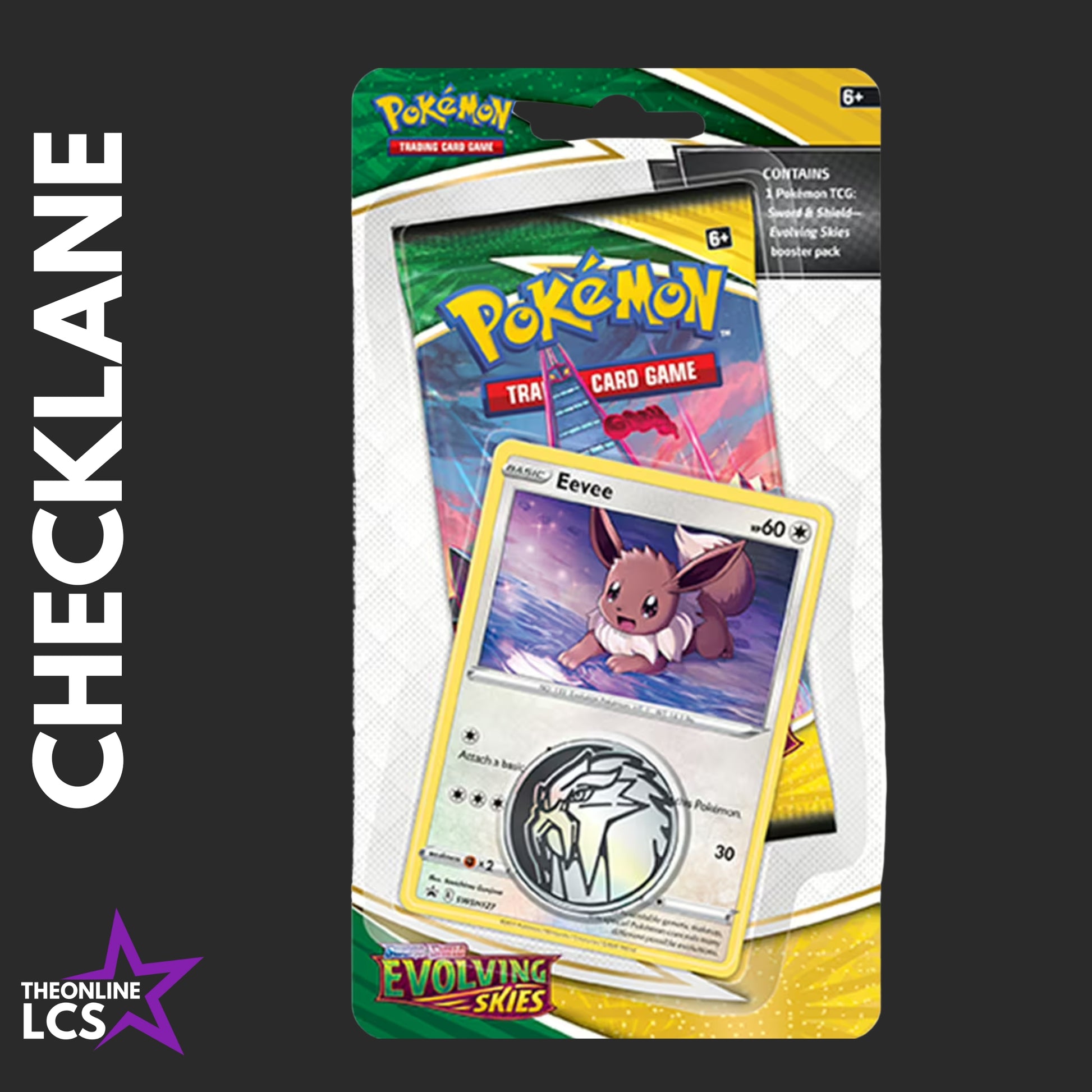 Pokémon TCG Evolving Skies Checklane Blister Pack - Eevee