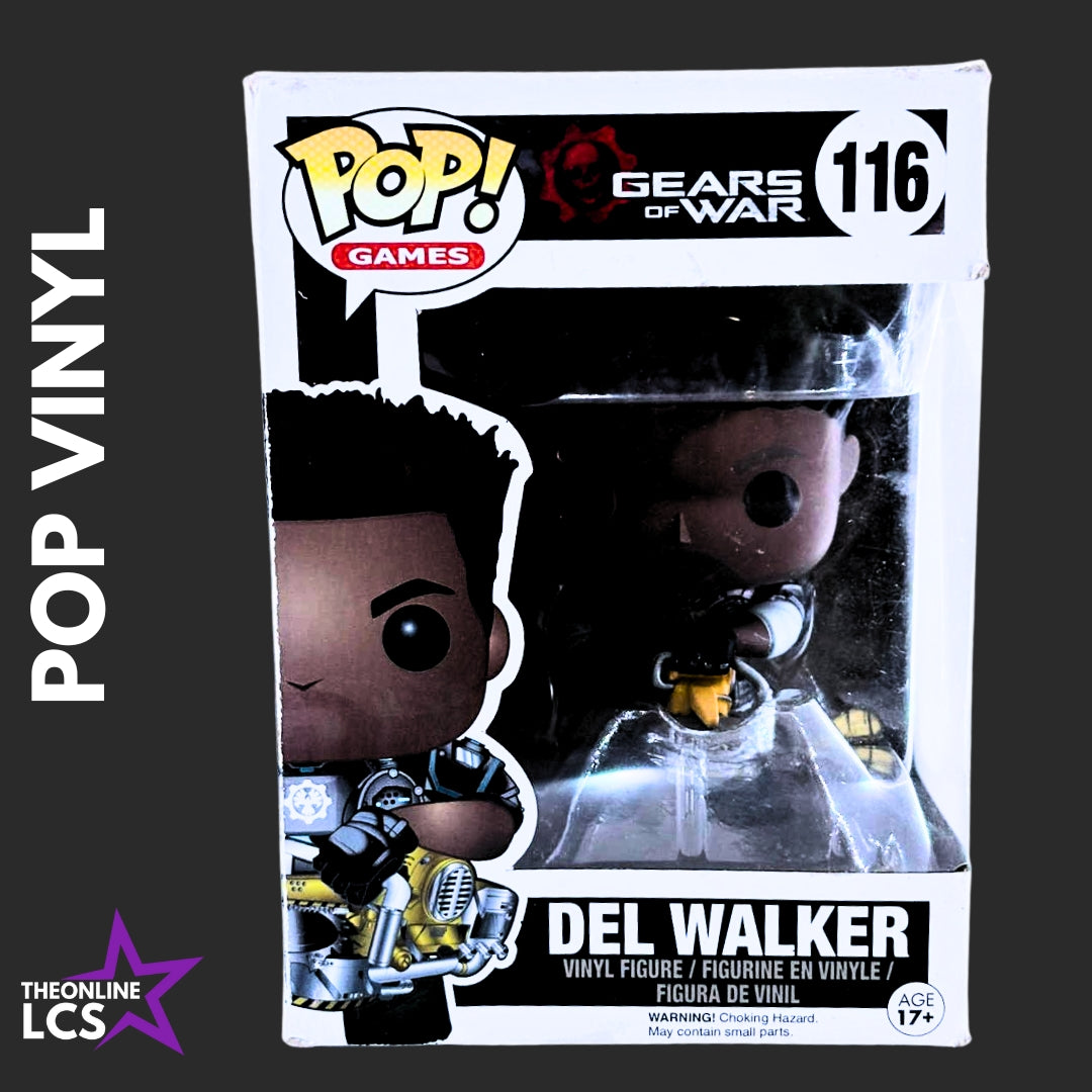 Funko Pop! Gears of War Del Walker #116 Damaged Box