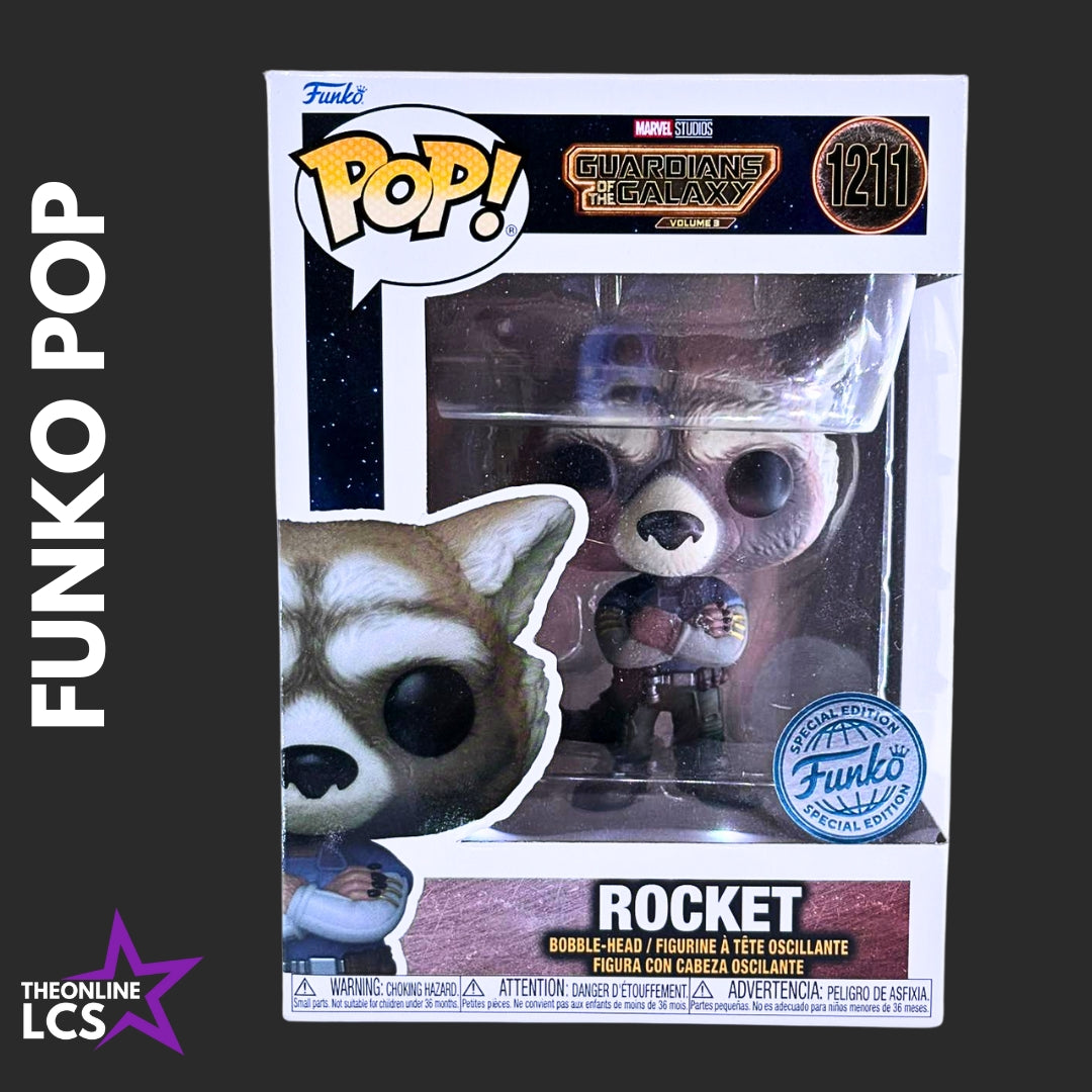 Funko Pop! Marvel Guardians of the Galaxy Rocket Raccoon #1211 Special Edition
