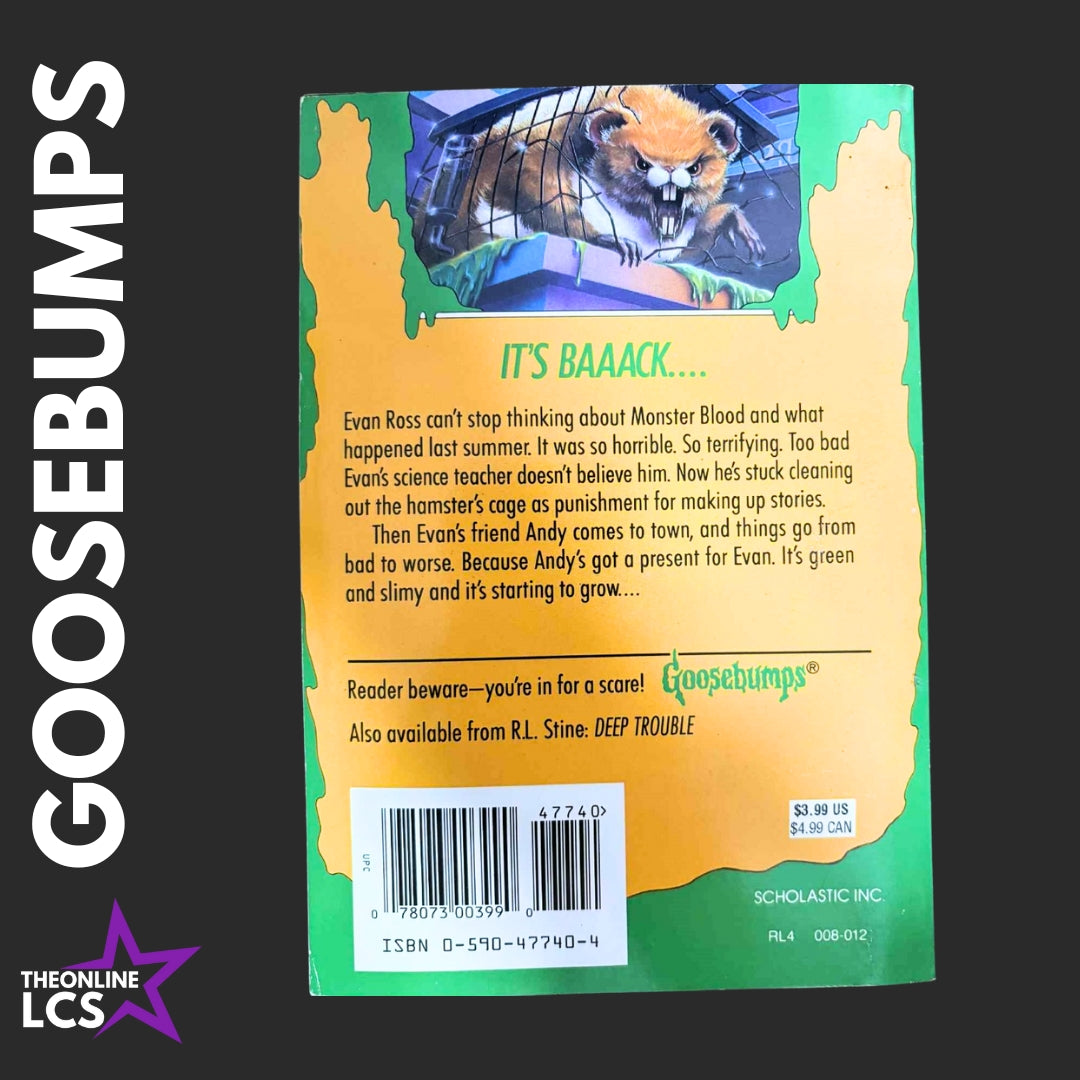 Apple Fiction Goosebumps Monster Blood II #18 R.L. Stine