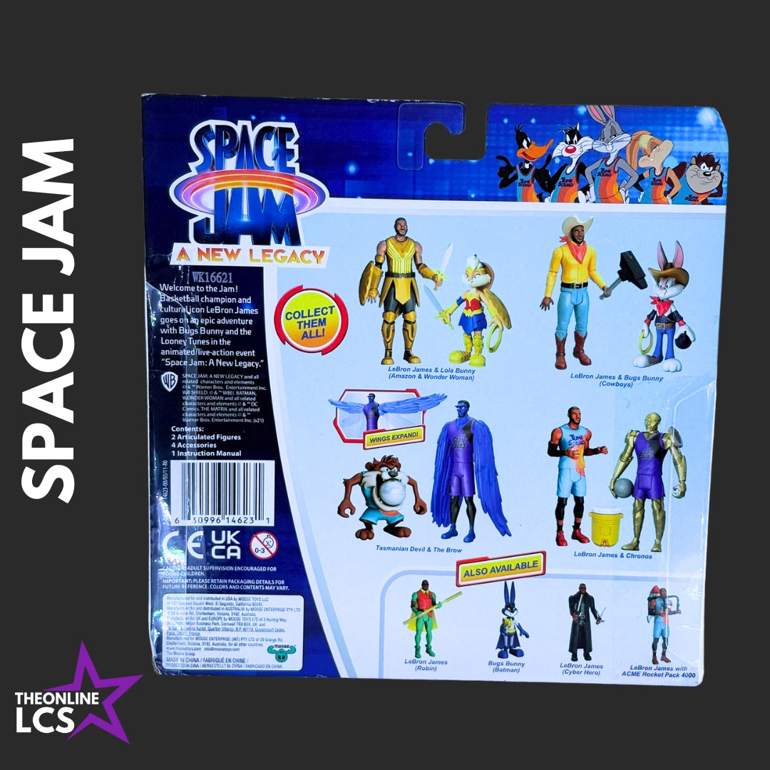 Moose Space Jam A New Legacy LeBron James and Bugs Bunny 2-Pack Action Figures