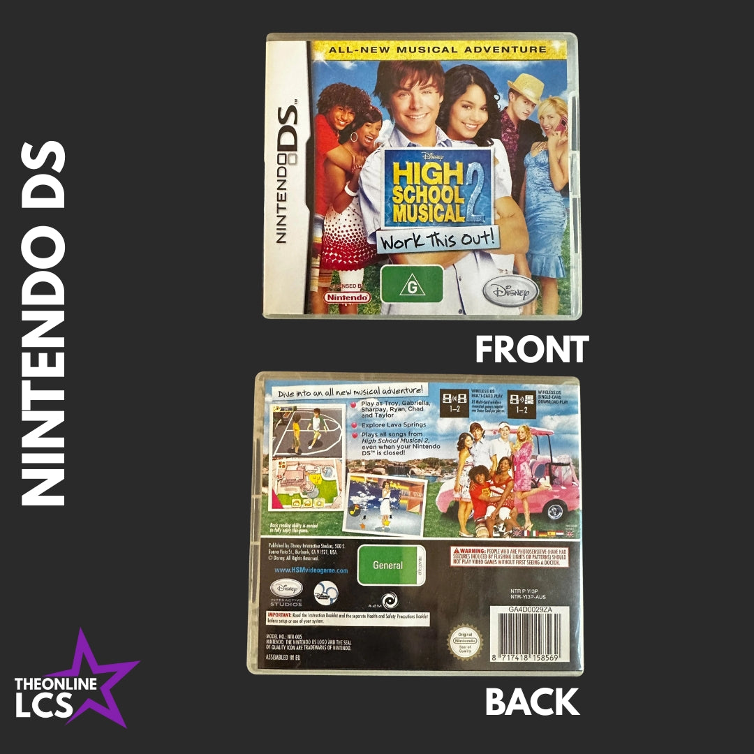 Nintendo Game Boy DS Disney High School Musical 2 Work this Out!