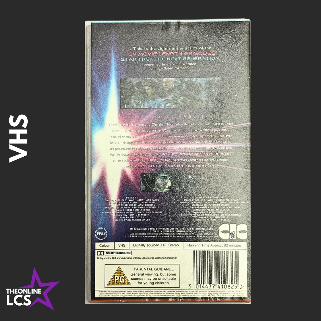 Paramount Star Trek The Next Generation Descent VHS