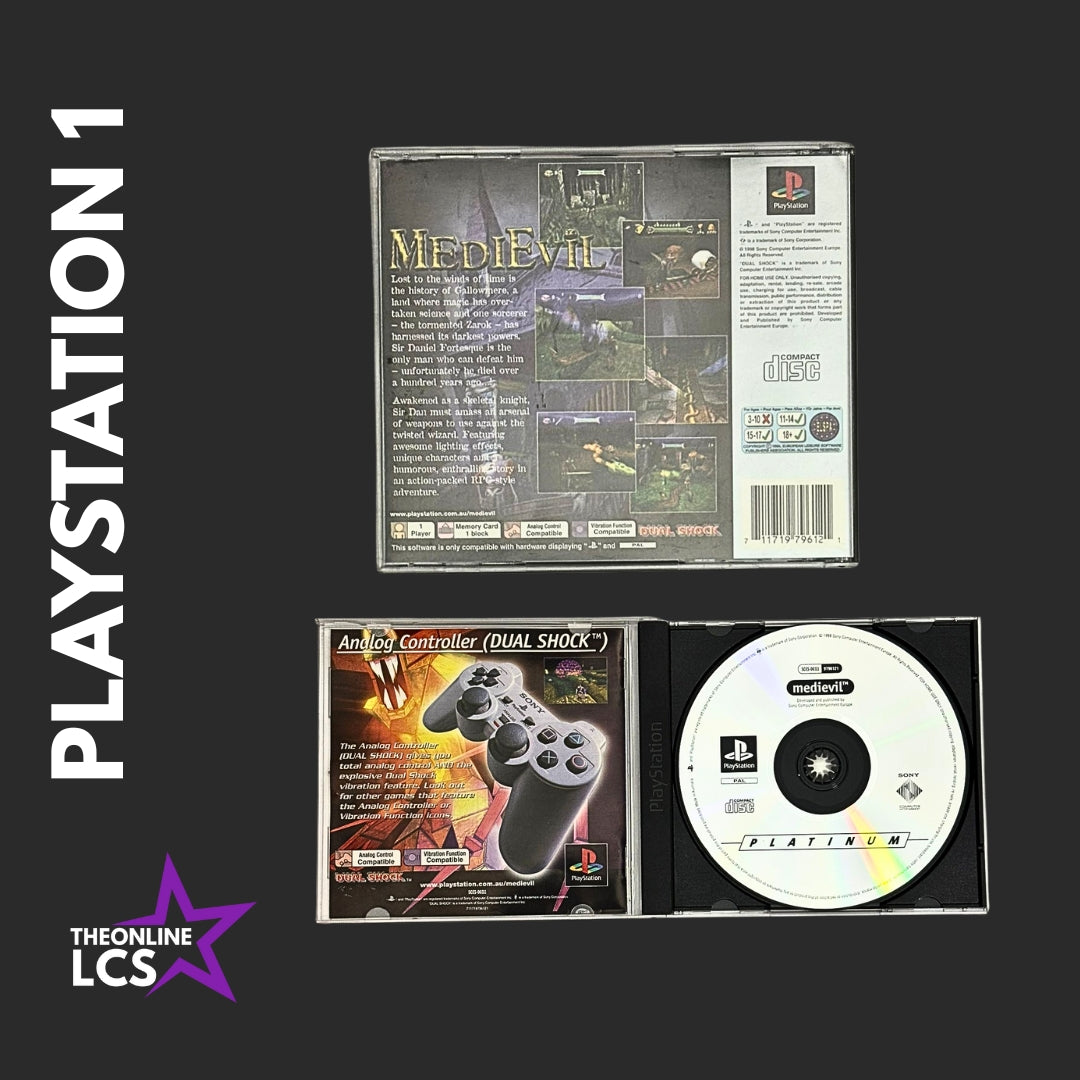 PlayStation 1 MediEvil Platinum Edition