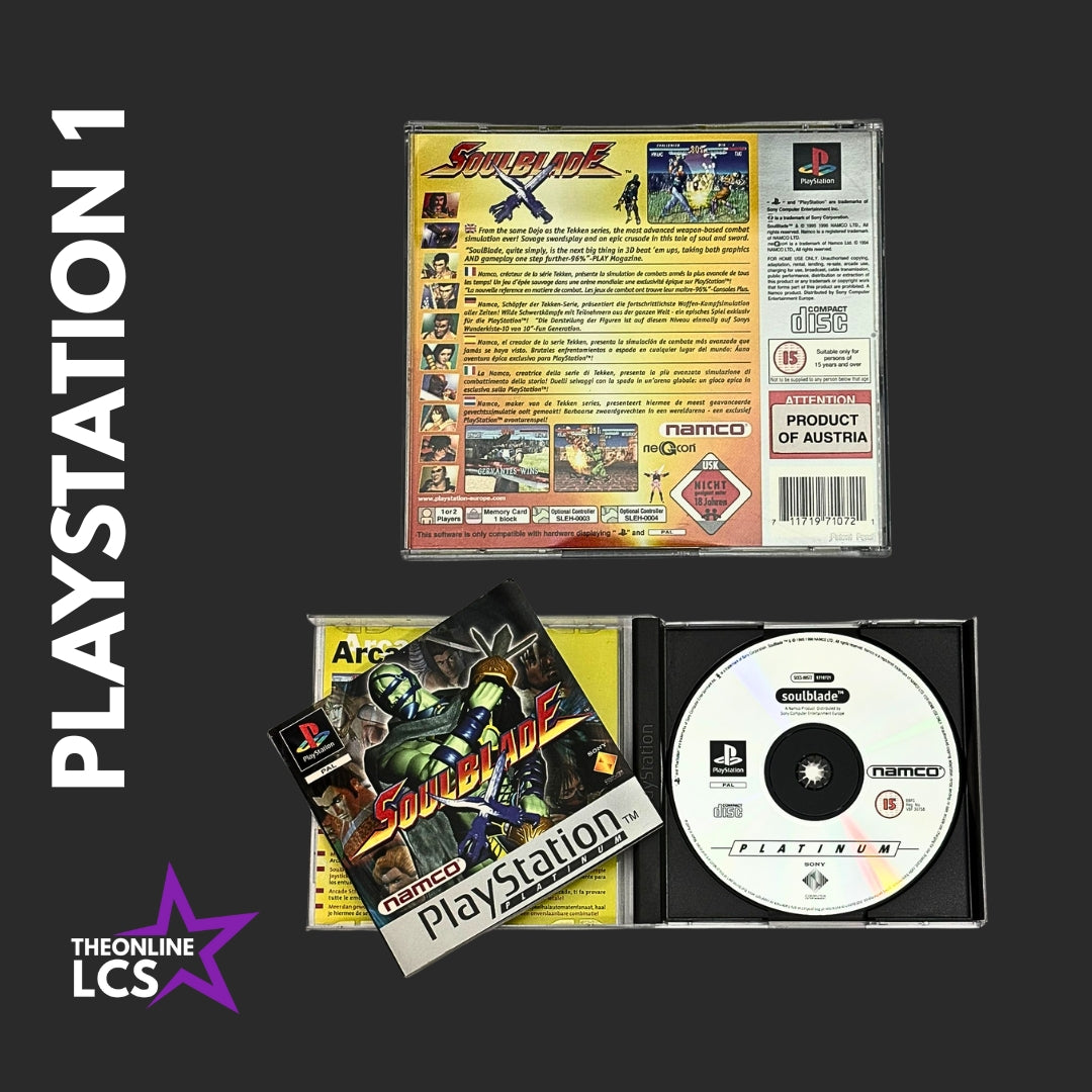 PlayStation 1 Soulblade Platinum Edition