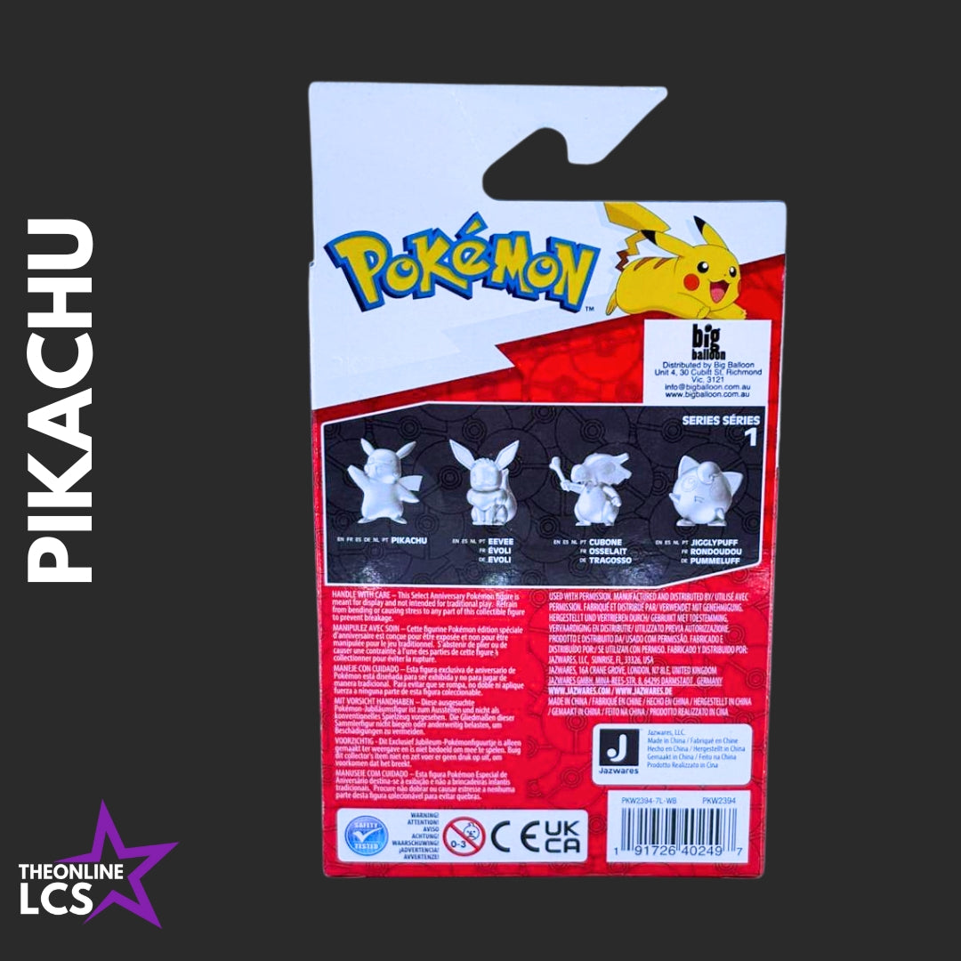 Pokémon 25th Anniversary Select Battle Mini Figures Silver Pikachu