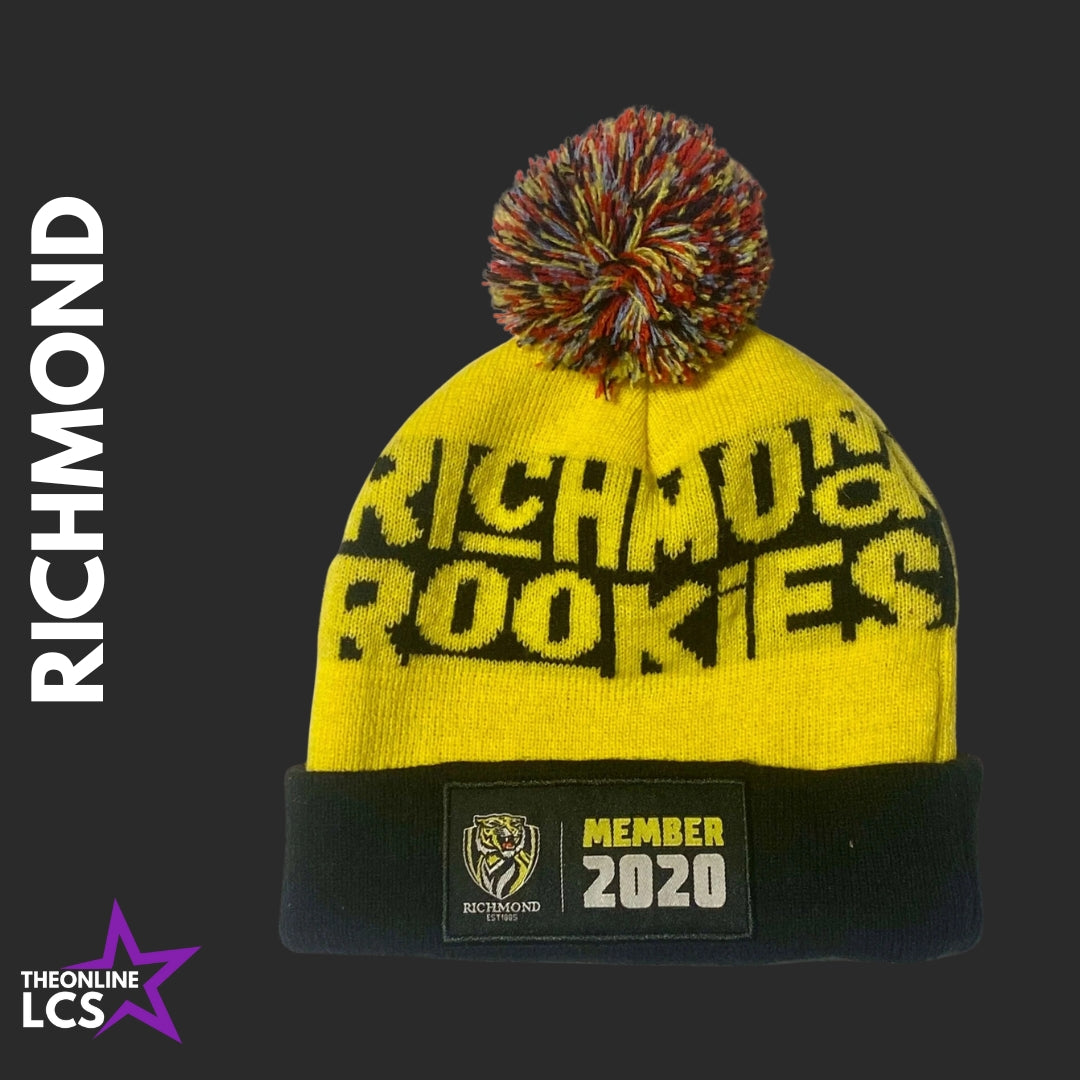 2020 AFL Richmond Tigers Official Youth Member Beanie