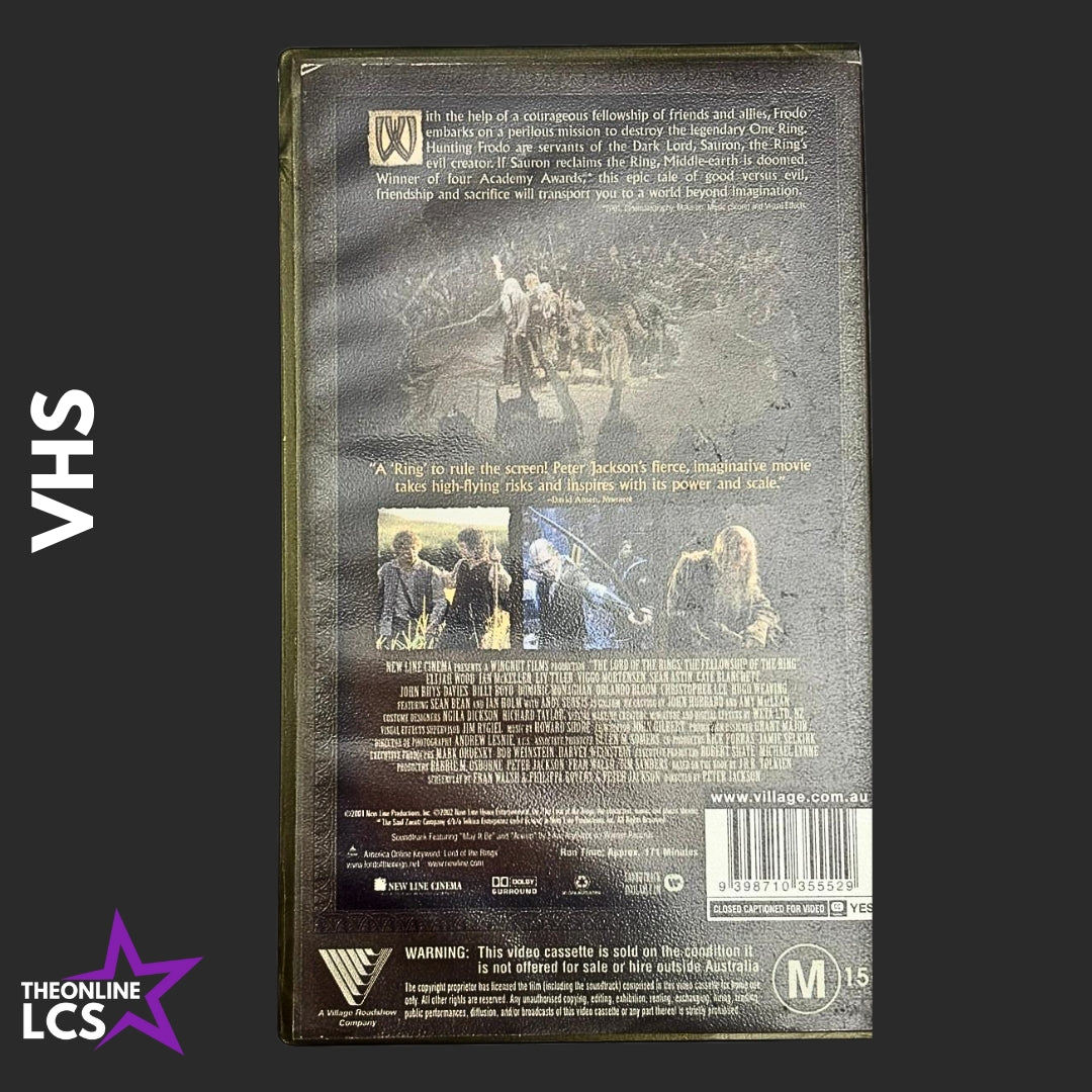 Roadshow Lord of The Rings The Fellowship of The Ring 103555 VHS