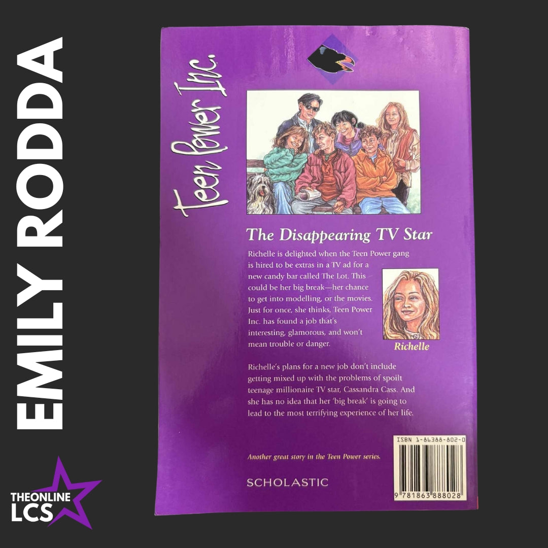 Scholastic Teen Power Inc The Disappearing TV Star #3 Emily Rodda