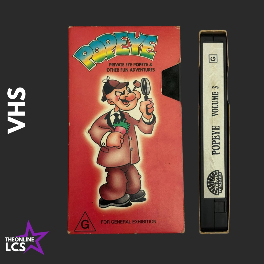 Ten Star Entertainment Popeye Private Eye Volume 3 SC103 VHS