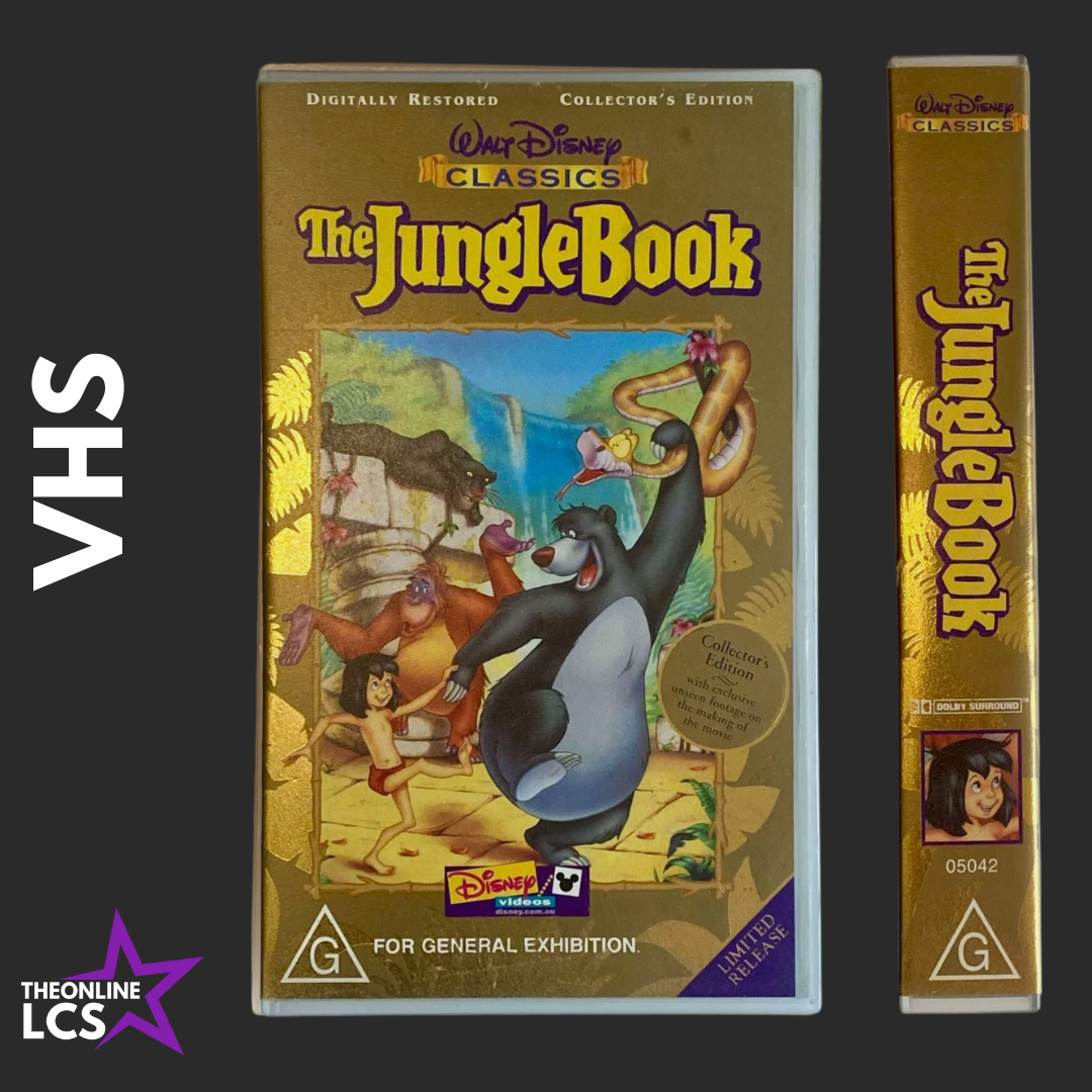 Walt Disney Classics The Jungle Book Limited Release Collector's Edition VHS
