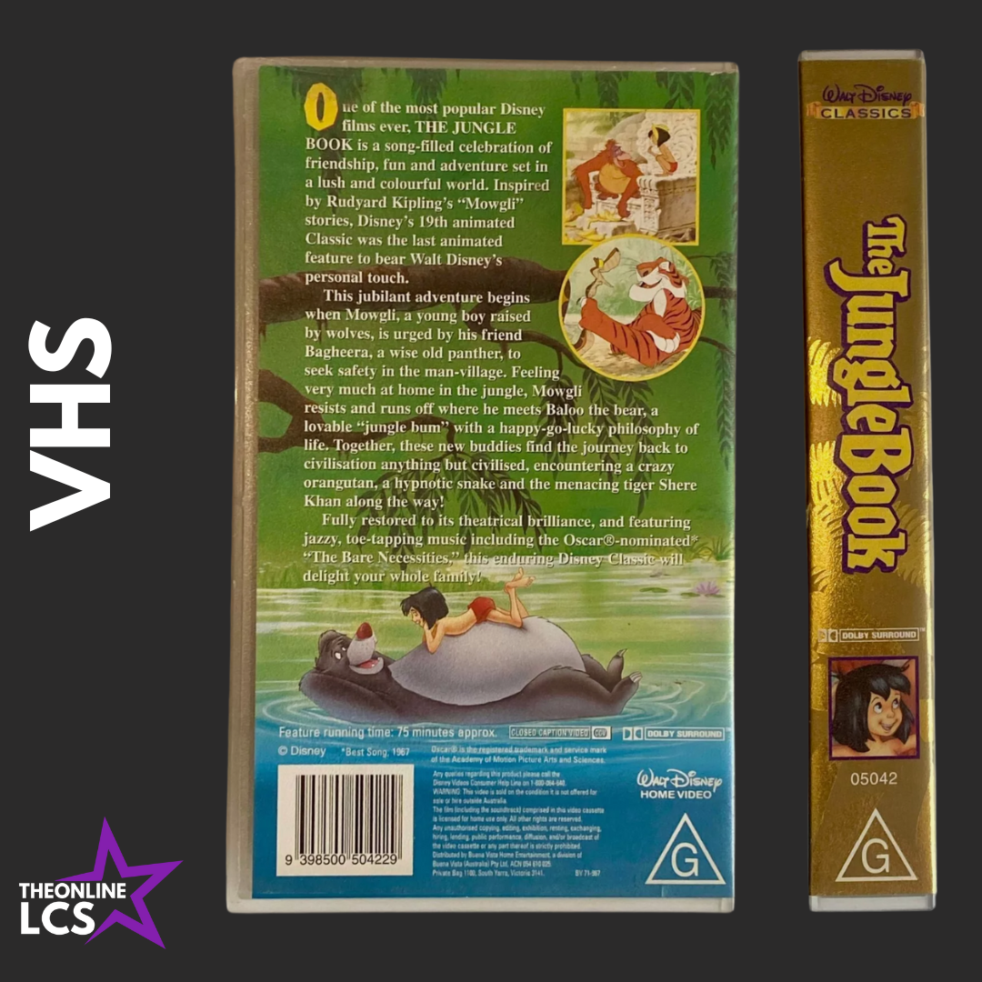 Walt Disney Classics The Jungle Book Limited Release Collector's Edition VHS
