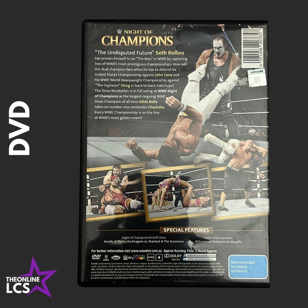 WWE 2015 Night of Champions DVD