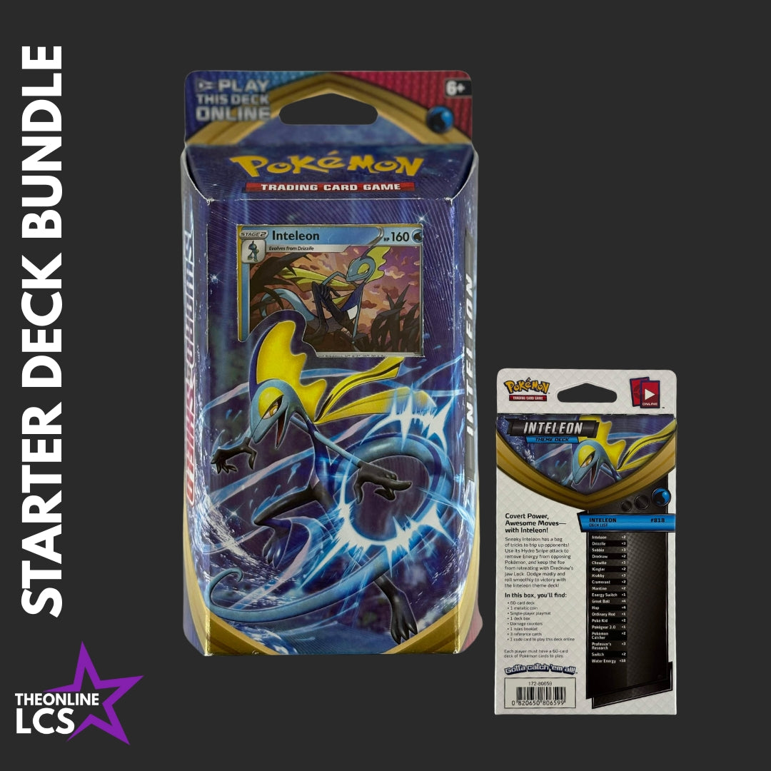 Pokémon TCG Sword Shield SWSH01 Theme Deck Set - Inteleon, Rillaboom, Cinderace
