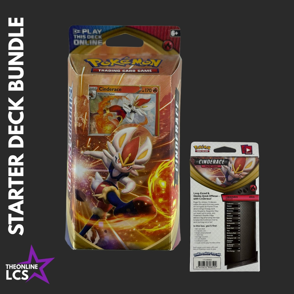 Pokémon TCG Sword Shield SWSH01 Theme Deck Set - Inteleon, Rillaboom, Cinderace