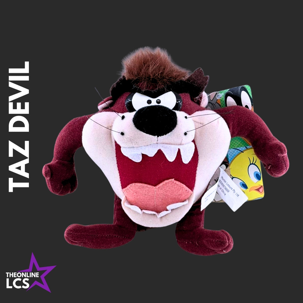 2000s Looney Tunes Taz Devil 18cm Plush BNWT