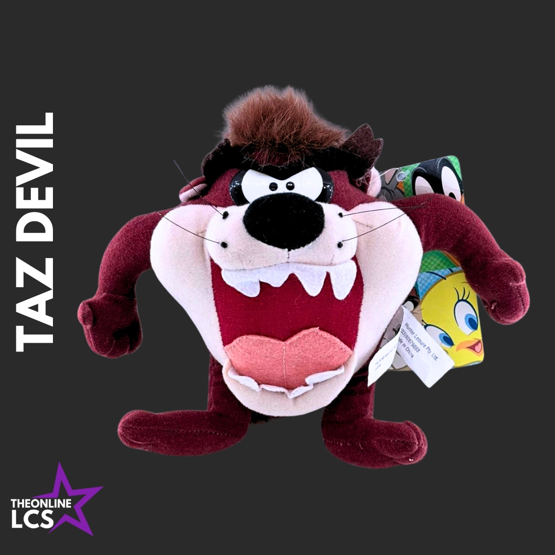 2000s Looney Tunes Taz Devil 18cm Plush BNWT
