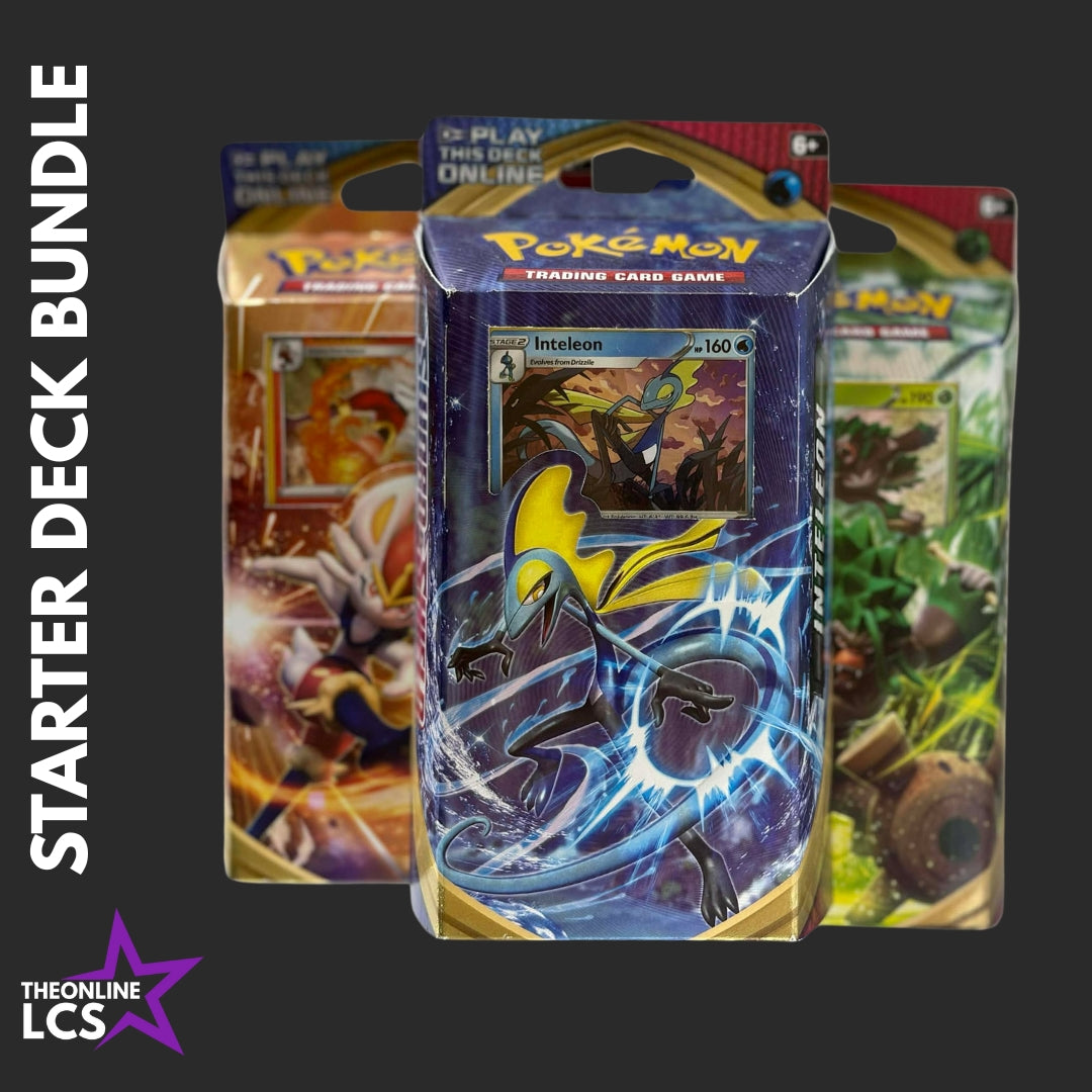 Pokémon TCG Sword Shield SWSH01 Theme Deck Set - Inteleon, Rillaboom, Cinderace