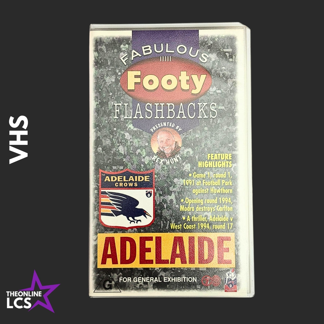 AFL Fabulous Footy Flashbacks Adelaide Crows VHS