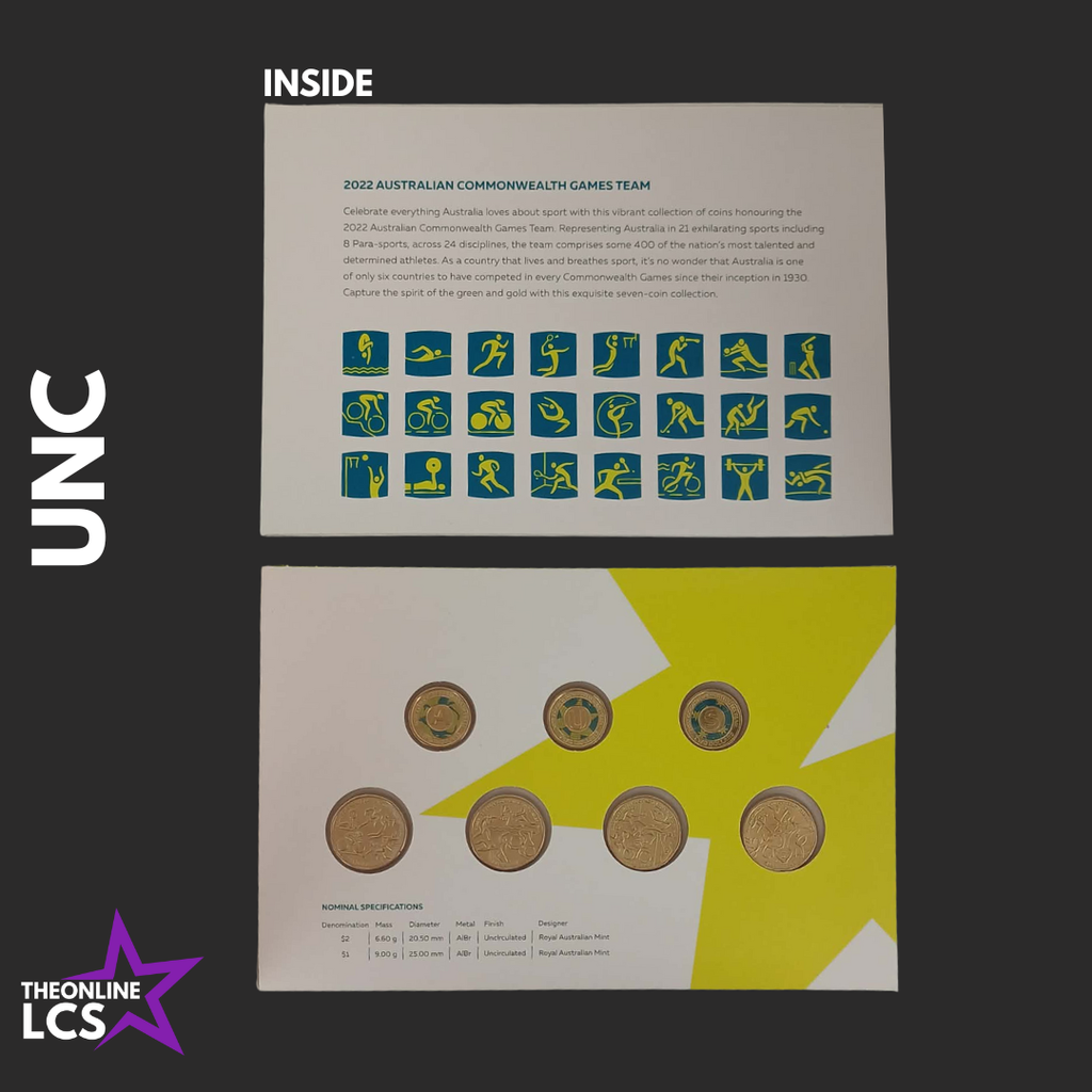 2022 Birmingham Commonwealth Games Australian Uncirculated 7-Coin Collection UNC