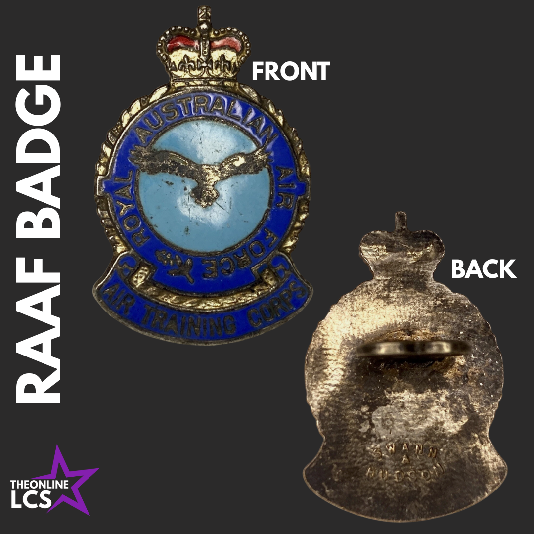 Swann and Hudson RAAF Royal Australian Air Force Air Training Corps Badge