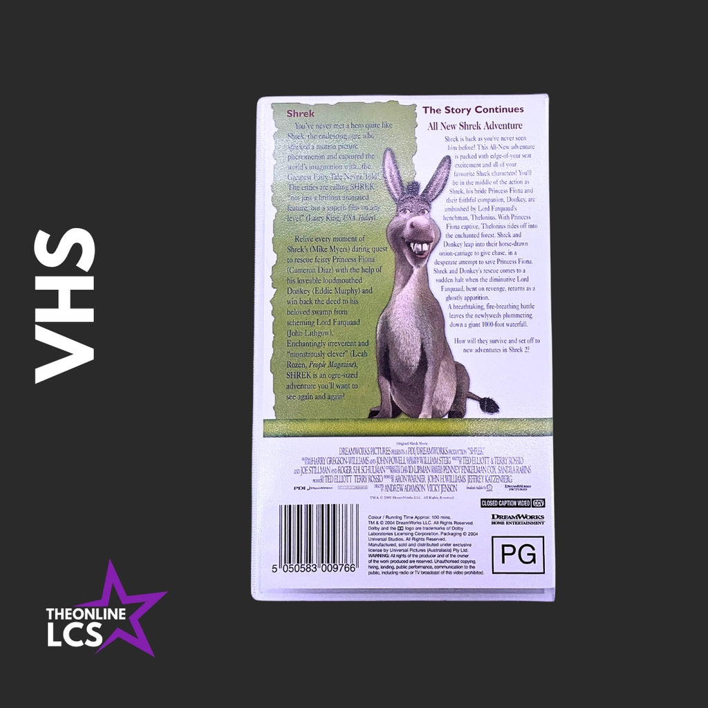 DreamWorks Shrek Special Edition VHS