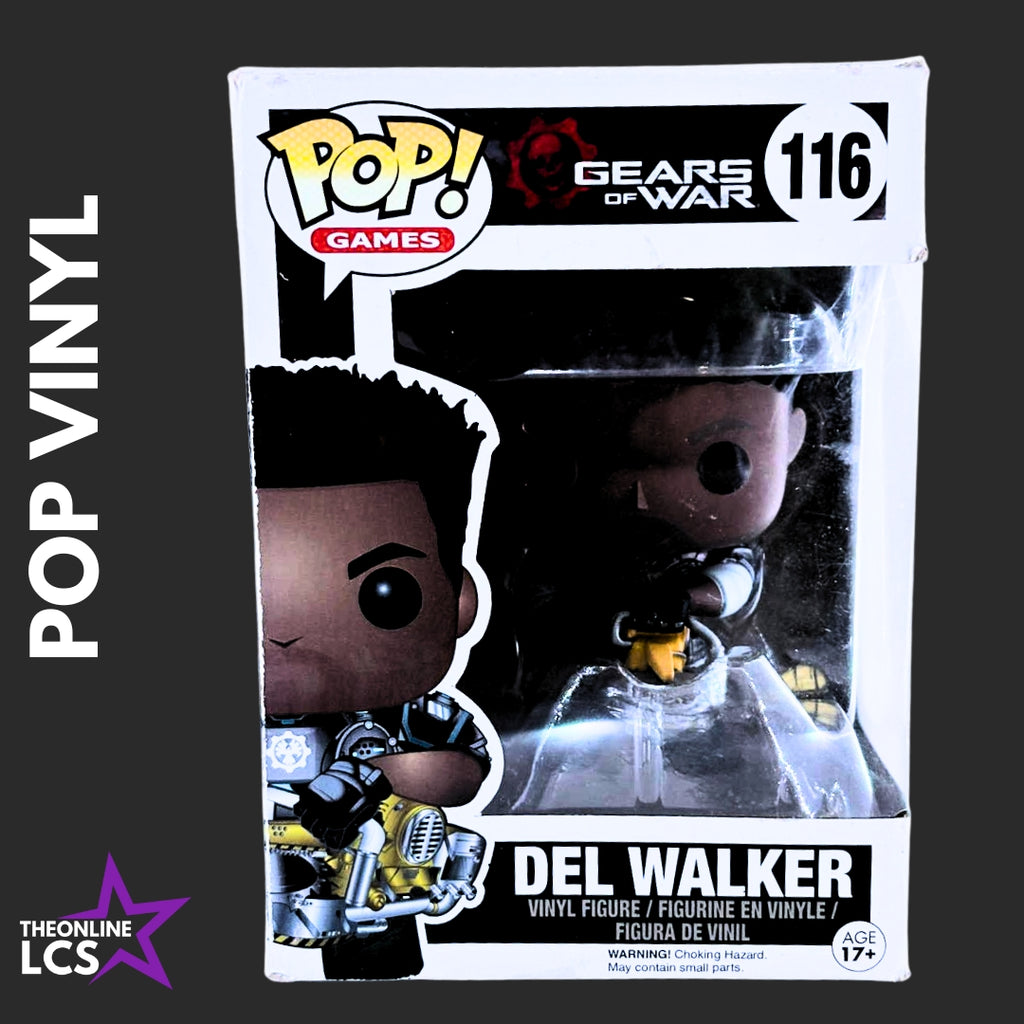 Funko Pop! Gears of War Del Walker #116 Damaged Box