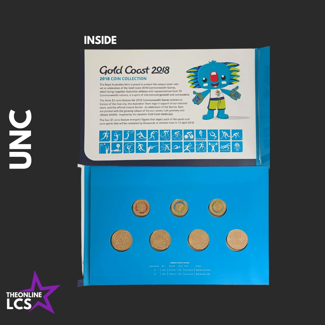 2018 Gold Coast XXI Commonwealth Games Uncirculated 7-Coin Collection UNC