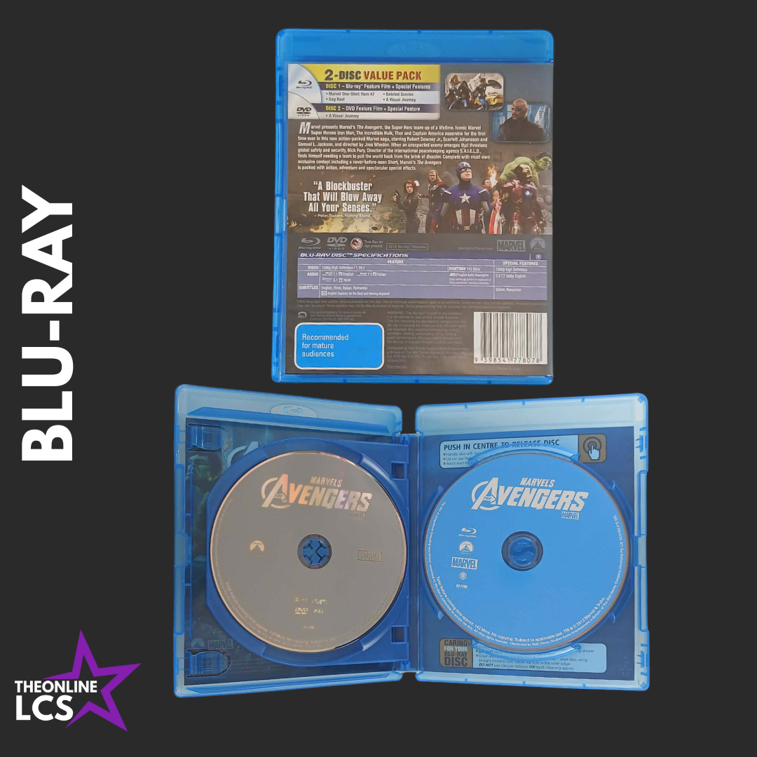 Marvel The Avengers 2-Disc Double Play T17780 Blu-Ray + DVD