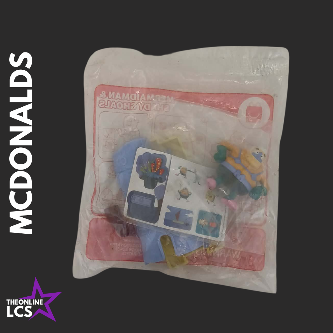 2021 McDonalds Happy Meal Toy Spongebob Squarepants Mermaidman & Shady Shoals