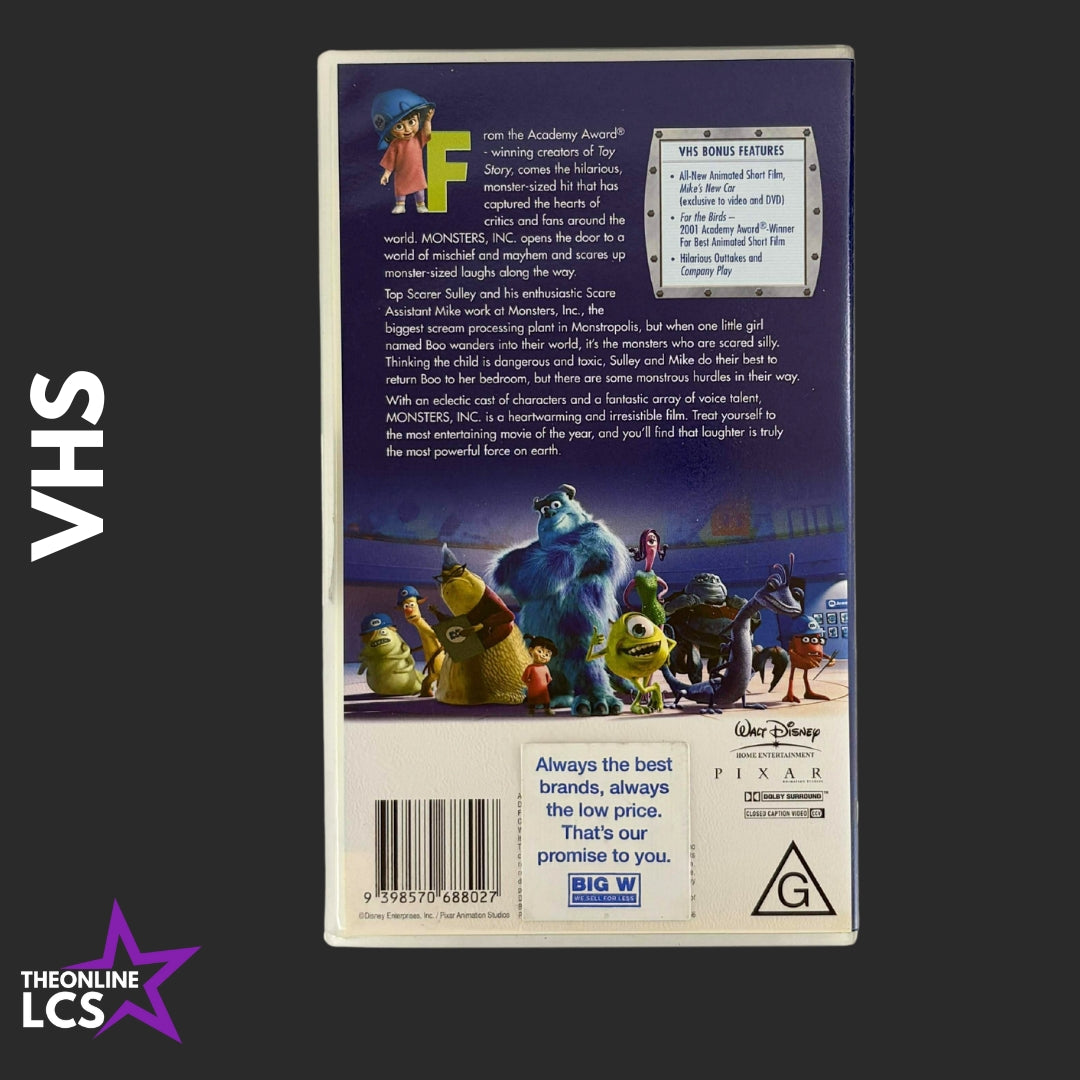 Walt Disney Monsters, Inc. Sealed VHS