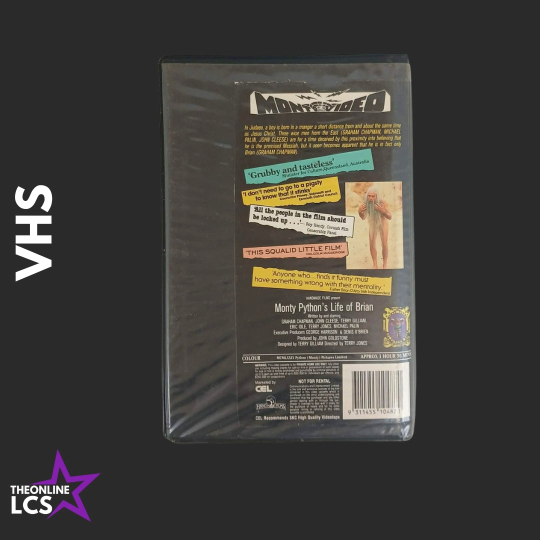 CEL Monty Python's Life of Brian Pre-Cert VHS