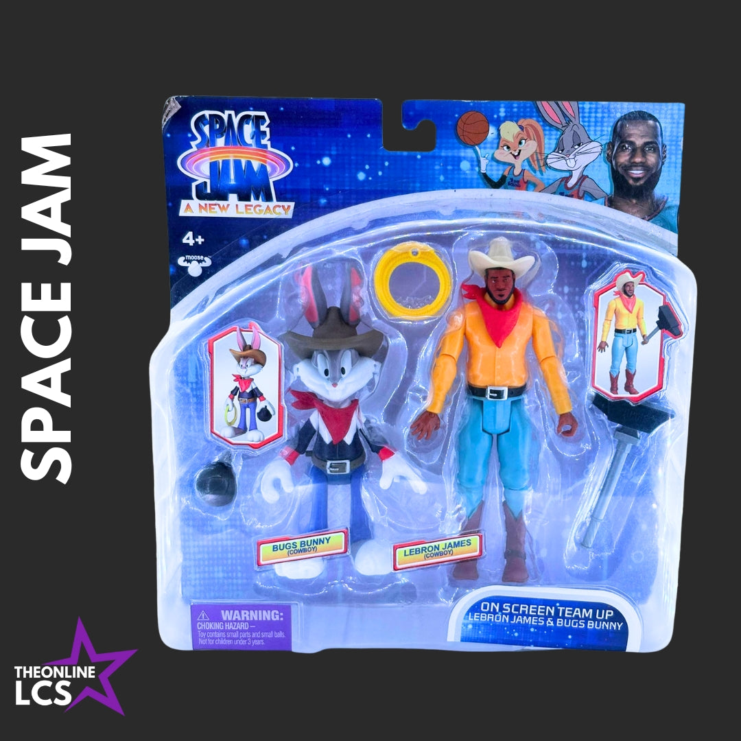 Moose Space Jam A New Legacy LeBron James and Bugs Bunny 2-Pack Action Figures