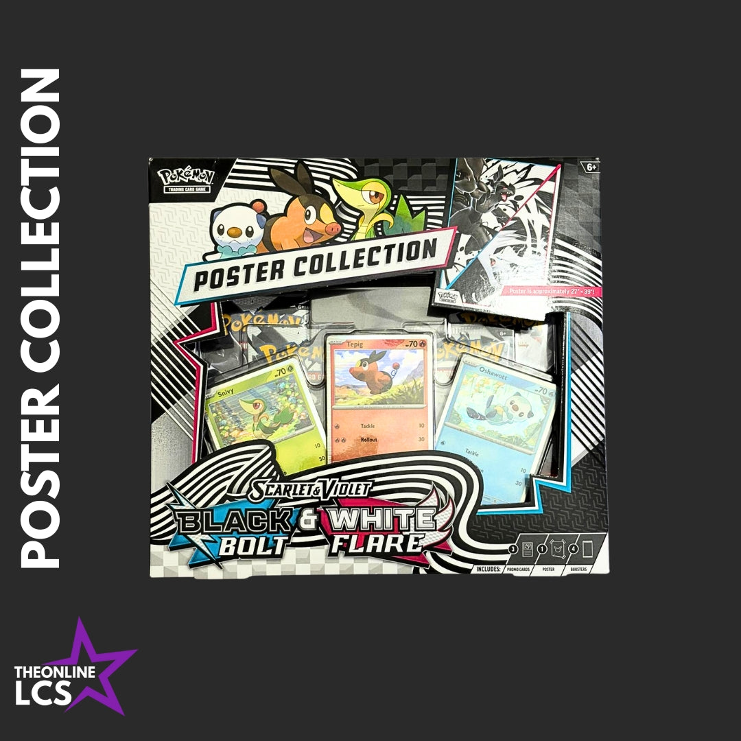 Pokémon TCG Scarlet & Violet Black Bolt and White Flare Poster Collection