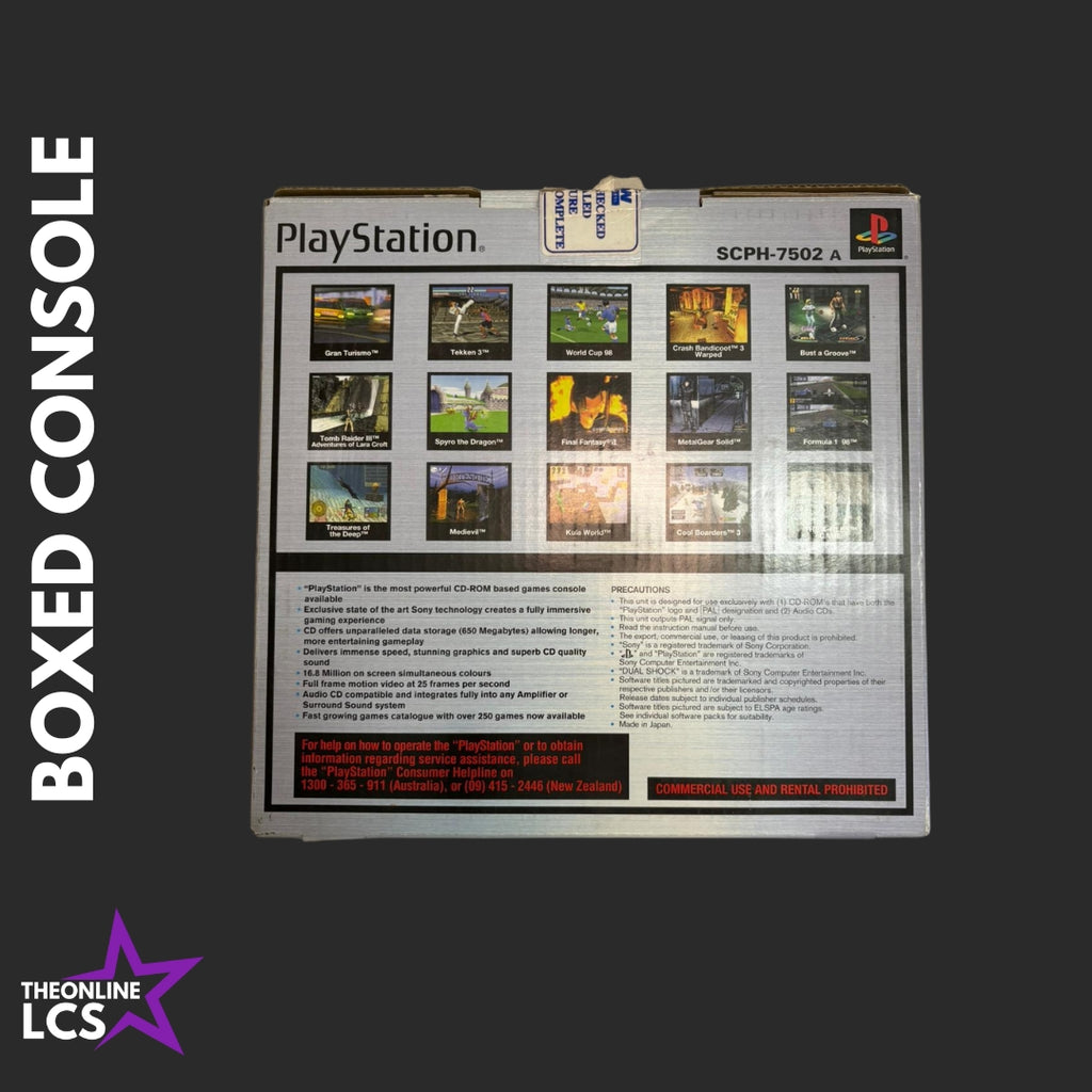 Sony PlayStation 1 Dual Shock Console SCPH-7502 A Complete Boxed
