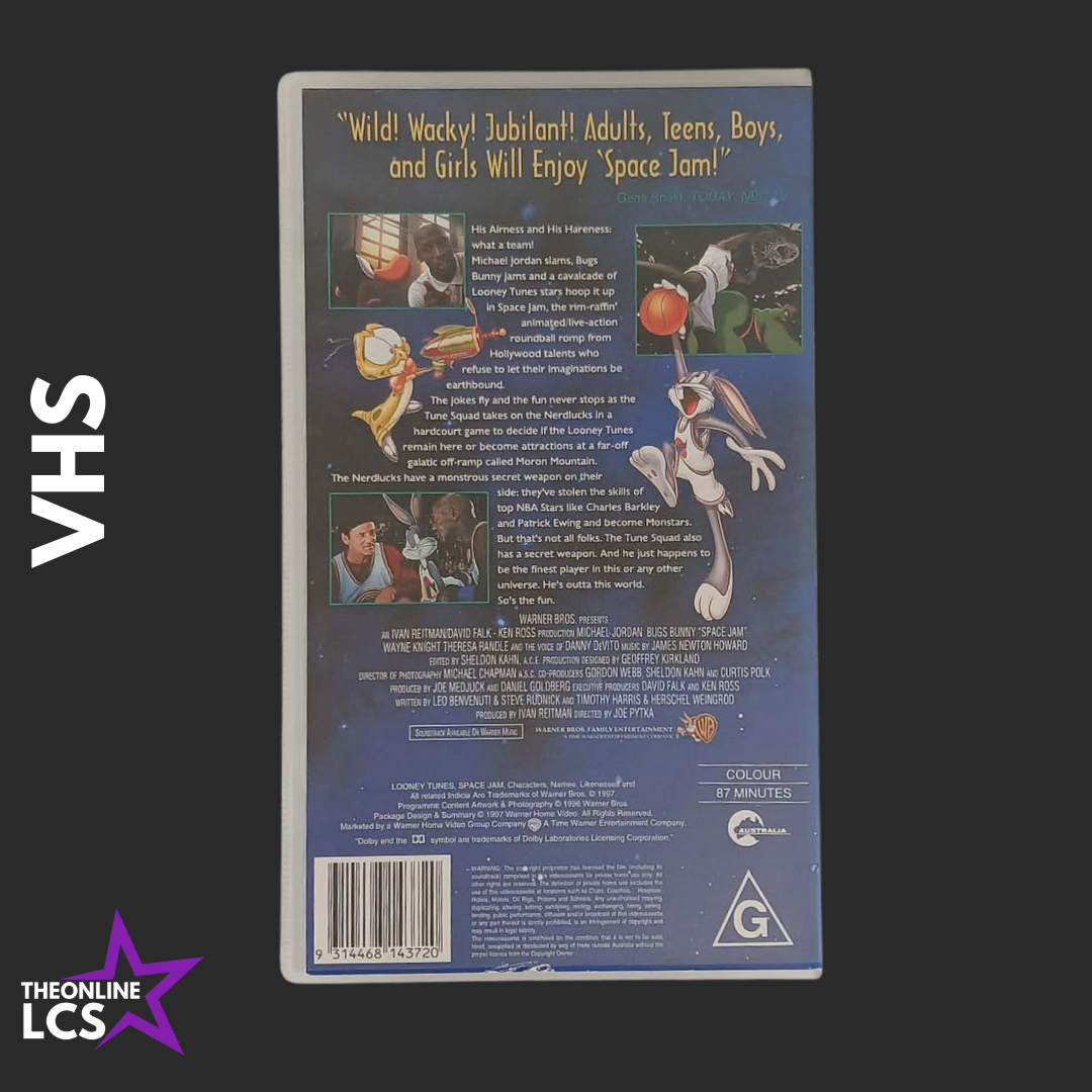 Warner Bros Space Jam VHS