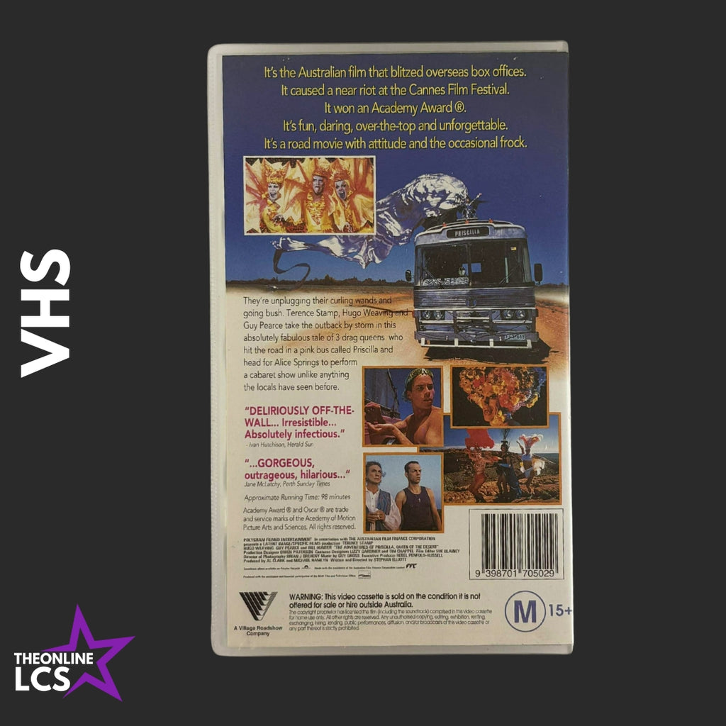 Roadshow Priscilla Queen of the Desert VHS