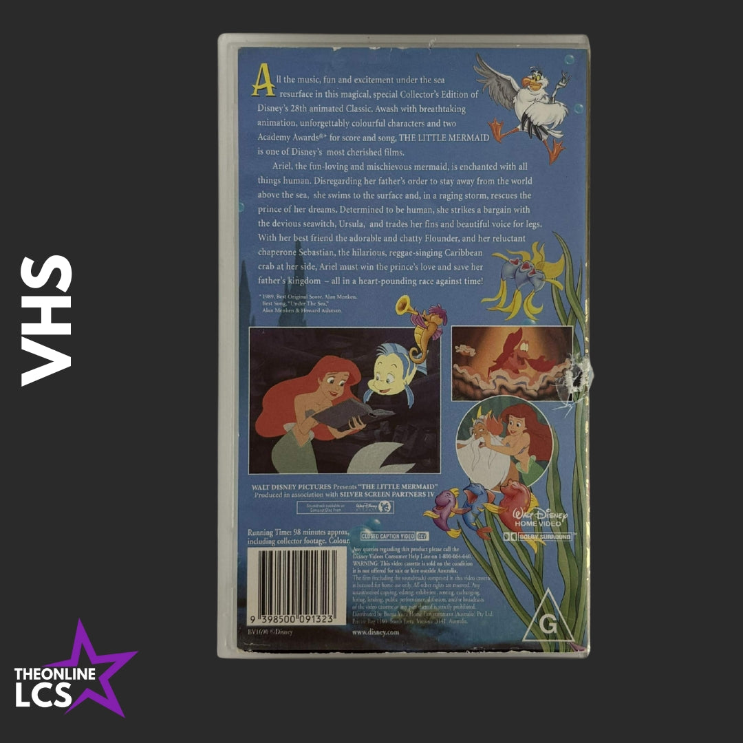 Walt Disney Classics The Little Mermaid Limited Release Collector's Edition VHS