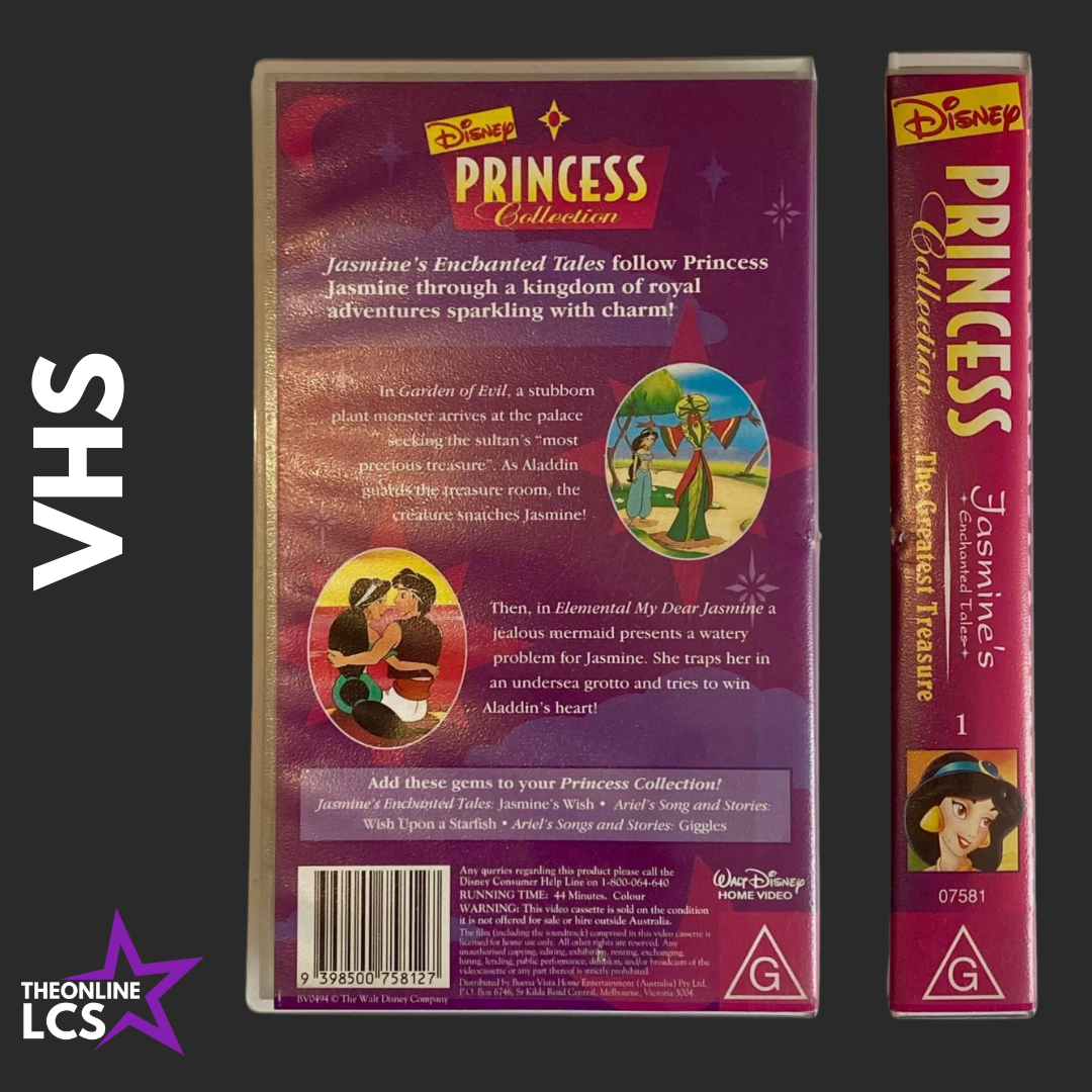 Disney Princess Collection Jasmine's Enchanted Tales The Greatest Adventure VHS
