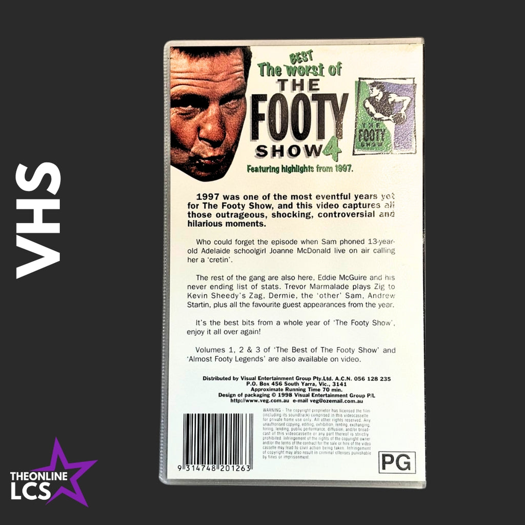 1997 AFL The Footy Show Best/Worst Of Volume 4 VHS