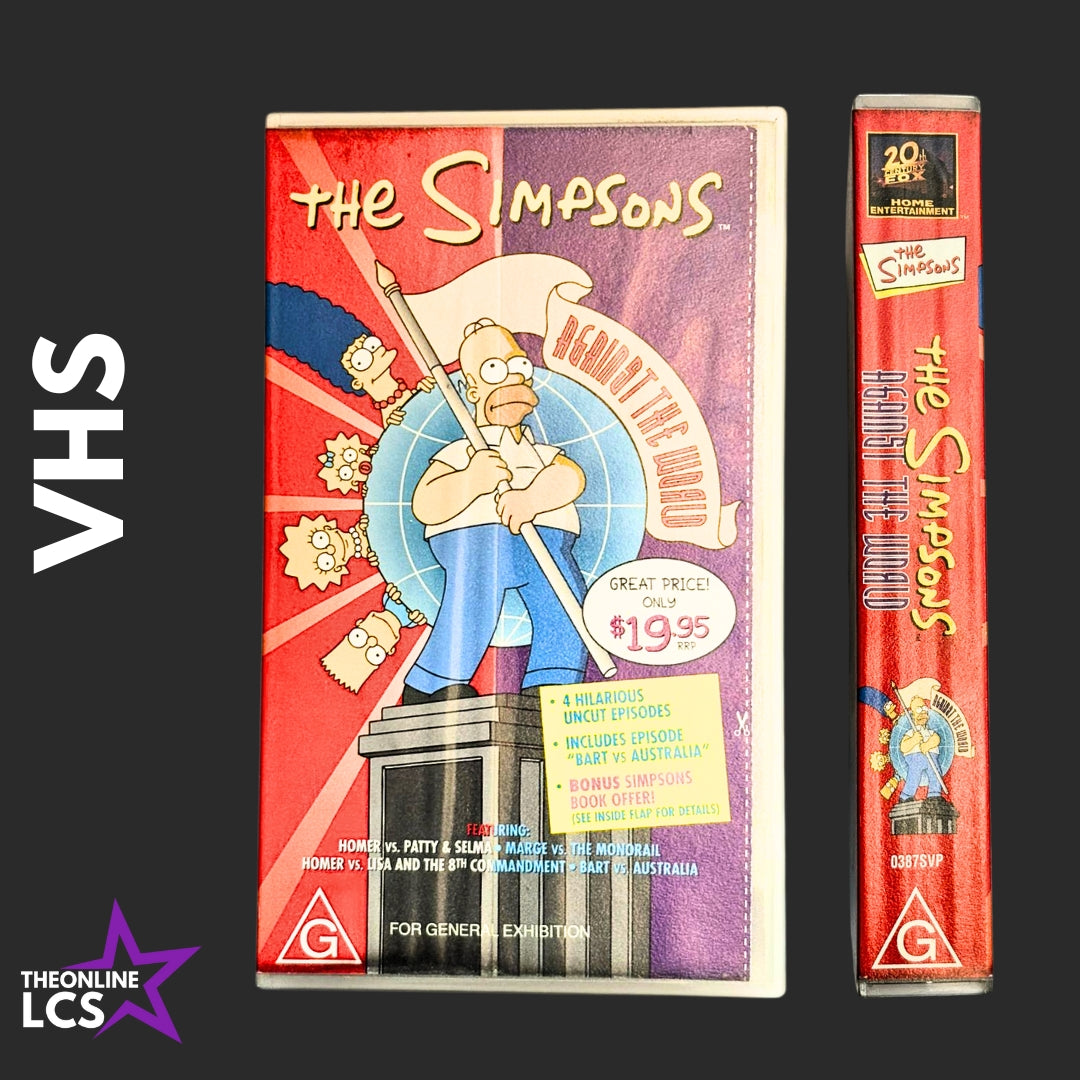2000 The Simpsons Against The World VHS