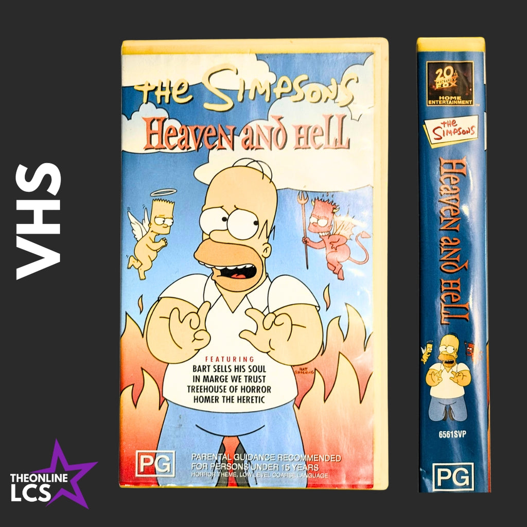 2000 The Simpsons Heaven and Hell VHS